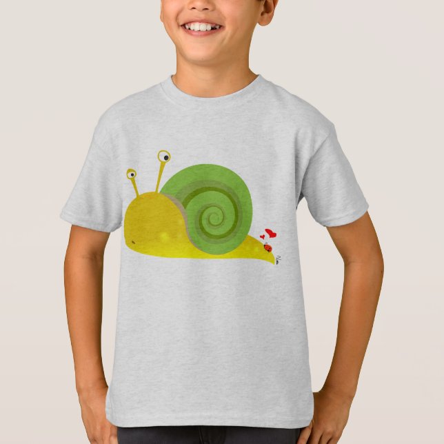 Confused Snail Kids T-Shirt (Front)