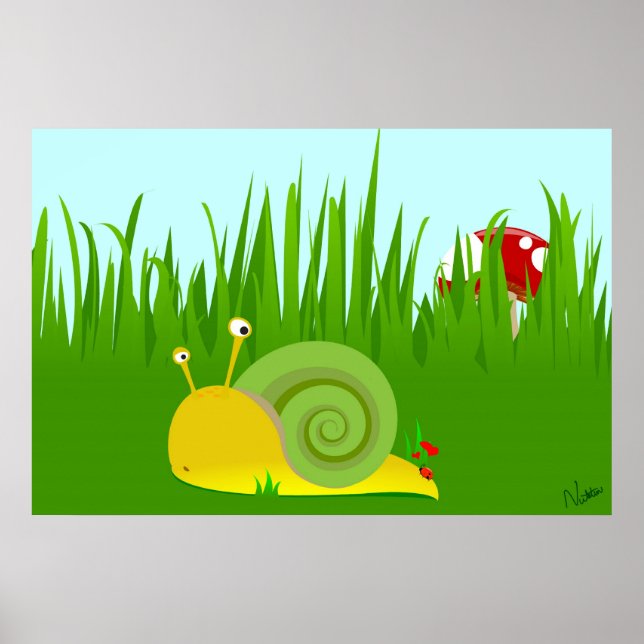 Confused Snail Poster (Front)