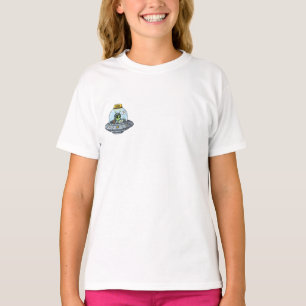 Confused Space Taxi Alien Driver Kids T-Shirt