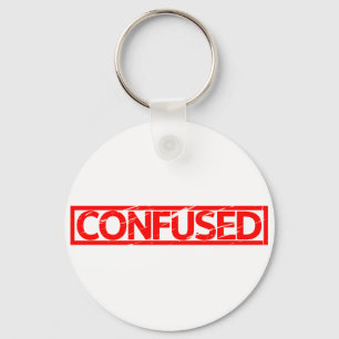 Confused Stamp Keychain