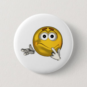 Confused - toon 2 inch round button