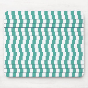 Confusing lines turquoise mouse pad