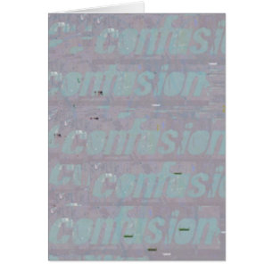 Confusion Blank Inside Card