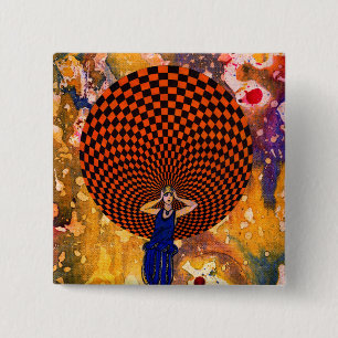 Confusion by Michael Moffa 2 Inch Square Button