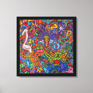 Confusion By Squid Fear City (2.5) Canvas Print