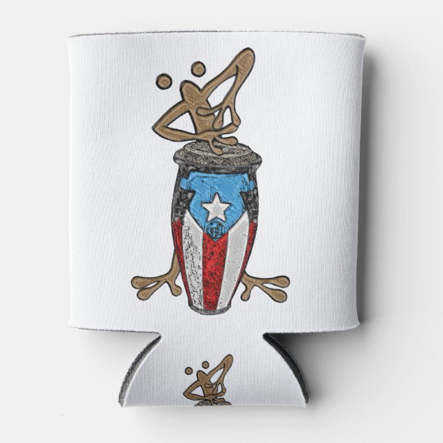 Conga Coqui Taino Can Cooler (Front)