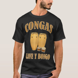 Conga drums and bongo drums percussion Premium  T-Shirt