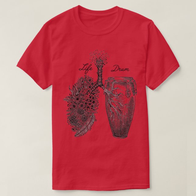 Conga Drums Bongo Drums drummer  T-Shirt (Design Front)