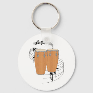 Conga Drums Keychain