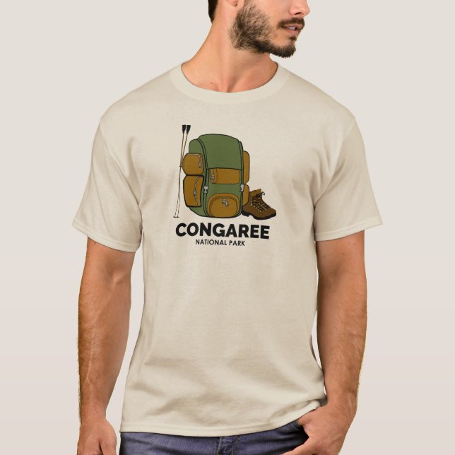 Congaree National Park Backpack T-Shirt (Front)