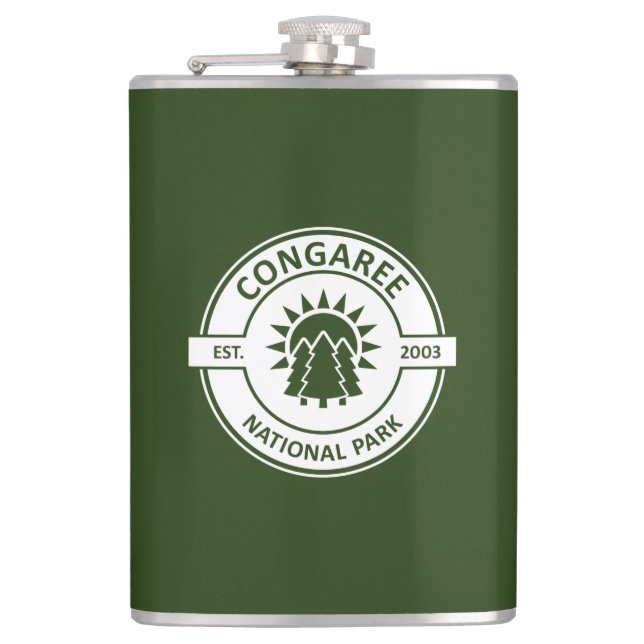 Congaree National Park Hip Flask (Front)