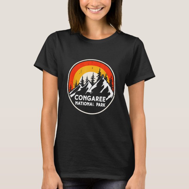 Congaree National Park Mountain Camping South Caro T-Shirt (Front)