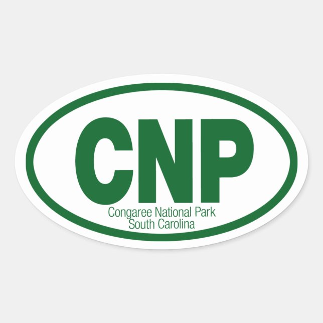 Congaree National Park Oval Sticker (Front)