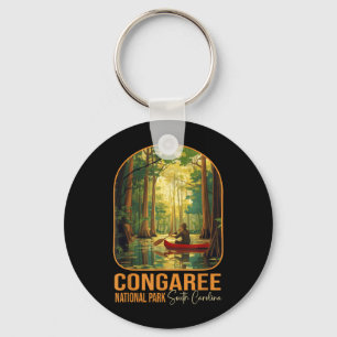 Congaree National Park South Carolina Hiking Keychain