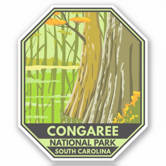 Congaree National Park South Carolina Retro (Front)