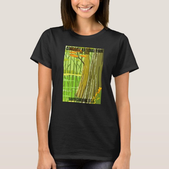 Congaree National Park South Carolina State Souven T-Shirt (Front)