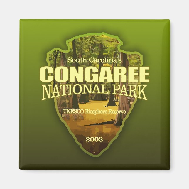 Congaree NP (arrowhead) Magnet (Front)