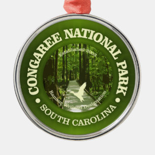 Congaree NP (rd)2 Metal Ornament