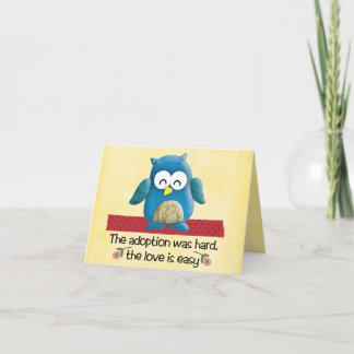 congatulations adoption card