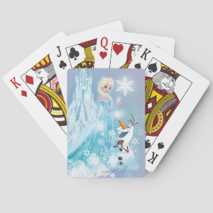 Congelé Elsa et Olaf - Cartes de jeu Icy Glow