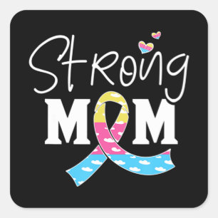 Congenital Diaphragmatic Hernia Awareness CDH Mom  Square Sticker