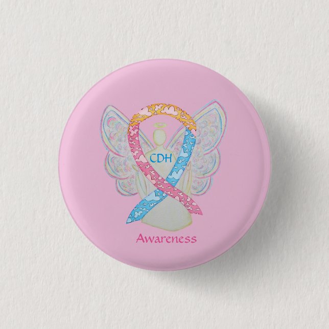 Congenital Diaphragmatic Hernia CDH Awareness Pin (Front)