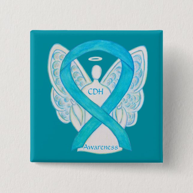Congenital Diaphragmatic Hernia CDH Awareness Pin (Front)