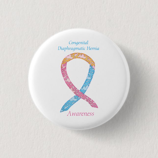 Congenital Diaphragmatic Hernia CDH Awareness Pin (Front)