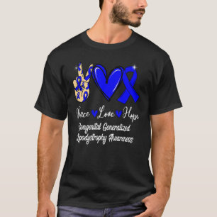 Congenital Generalized Lipodystrophy CGL Peace Lov T-Shirt