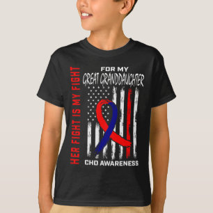 Congenital Heart Chd Awareness Great Granddaughter T-Shirt