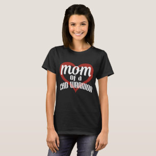 Congenital Heart Defect Awareness Mom T-shirt CHD