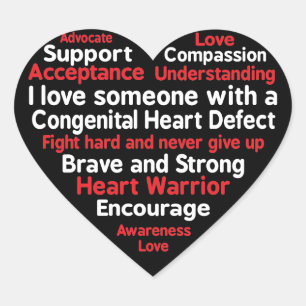 Congenital Heart Defect Awareness Week Support Sticker