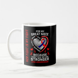 Congenital Heart Defect CHD Awareness Great Niece  Coffee Mug
