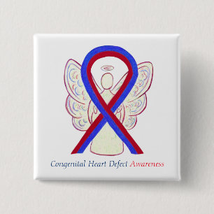 Congenital Heart Defect CHD Awareness Ribbon Pins
