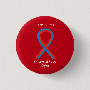 Congenital Heart Defect CHD Awareness Ribbon Pins