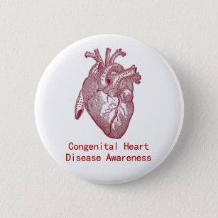 Congenital Heart Disease Awareness Button