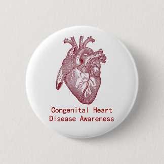 Congenital Heart Disease Awareness Button
