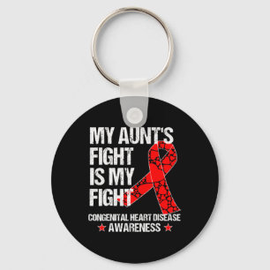 Congenital Heart Disease Awareness T Shirt Chd Aun Keychain