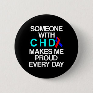 Congenital Heart Disease Defect Survivor Chd Warri 2 Inch Round Button