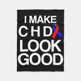 Congenital Heart Disease Defect Survivor Chd Warri Fleece Blanket