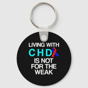 Congenital Heart Disease Defect Survivor Chd Warri Keychain