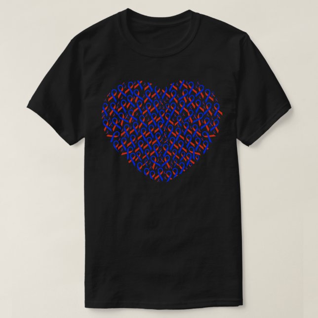 Congenital Ribbon Heart T-Shirt (Design Front)