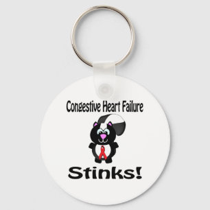 Congestive Heart Failure Stinks Skunk Awareness De Keychain