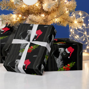 Congo African Grey Christmas Wrapping Paper