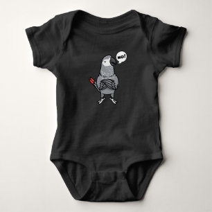 Congo African Grey Parrot Baby Bodysuit