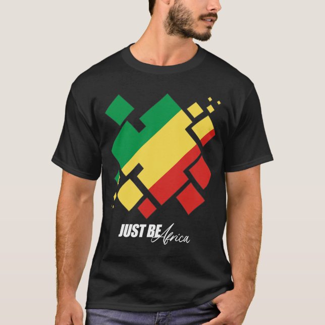 Congo-Brazzaville Cubed - Dark T-Shirt (Front)