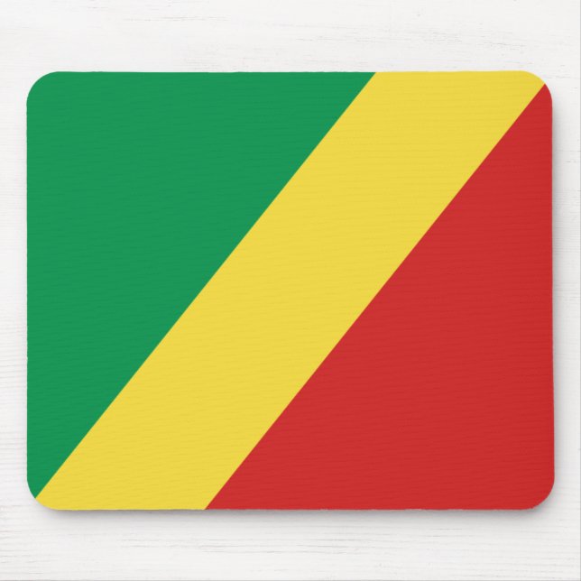 Congo-Brazzaville Flag Mousepad (Front)