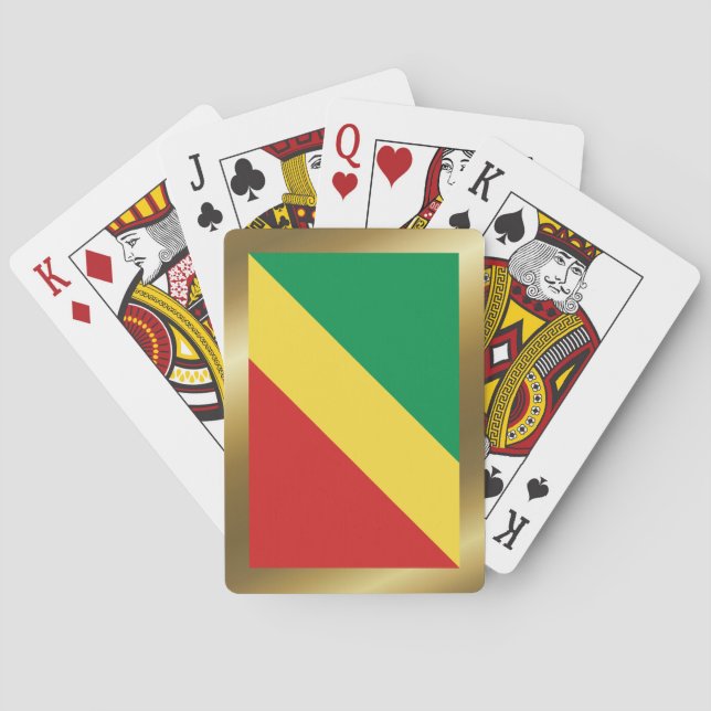 Congo-Brazzaville Flag Playing Cards (Back)
