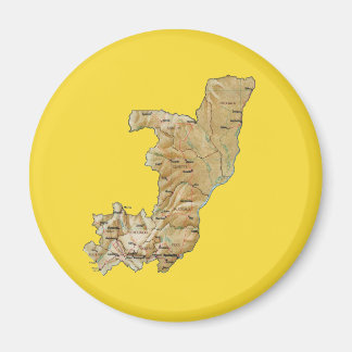 Congo-Brazzaville Map Magnet