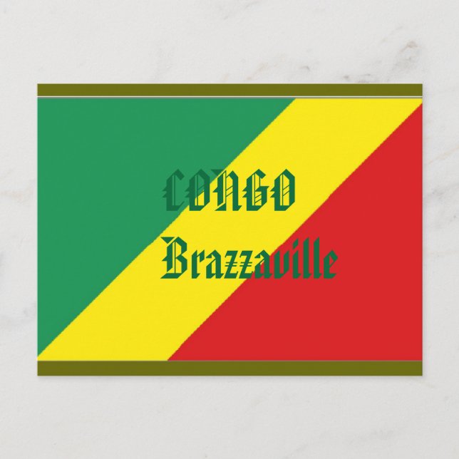 Congo Brazzaville postcard (Front)